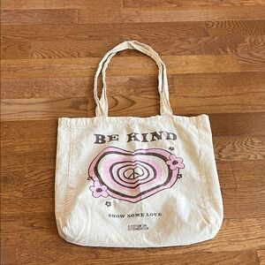 BE KIND Cotton On Pink Graphic Cotton Tote Bag